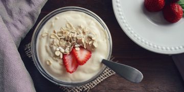 yogurt, strawberries, food, fruit, berry, breakfast, yoghurt, dairy, vanilla, healthy, nutrition, delicious, diet, sweet, organic, tasty, meal, snack, dairy product, flat lay, yogurt, yogurt, yogurt, yogurt, yogurt, breakfast, yoghurt