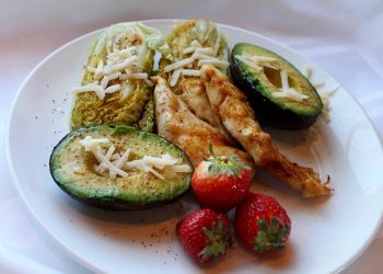 chicken, avocado, coleslaw, chicken, chicken, chicken, chicken, avocado, avocado, avocado, avocado, avocado