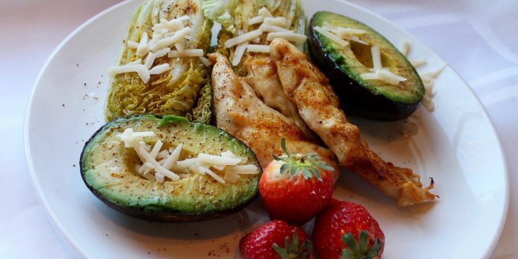 chicken, avocado, coleslaw, chicken, chicken, chicken, chicken, avocado, avocado, avocado, avocado, avocado
