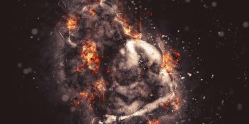 lightbulb, man, fire, muscular body, body, anger, photoshop, effects, cheat, anger, anger, anger, anger, anger