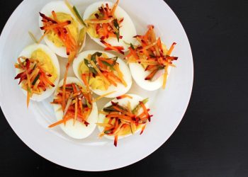 deviled eggs, food, chef, personal chef, catering, appetizer, meal, cuisine, dish, starter, eat, yellow, yoke, banh mi, vietnamese, delicious, gourmet, healthy, fresh, egg, party, stuffed, plate, snack, yolk, deviled, hard-boiled, mustard, pickled, cucumber, carrots, pickles, sprinkled, garnish, easter, d'oeuvre, cooking, celebration, spices, holiday, cold, ingredients, hors, deviled eggs, deviled eggs, deviled eggs, deviled eggs, deviled eggs